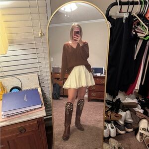 MABLE Cream Skirt